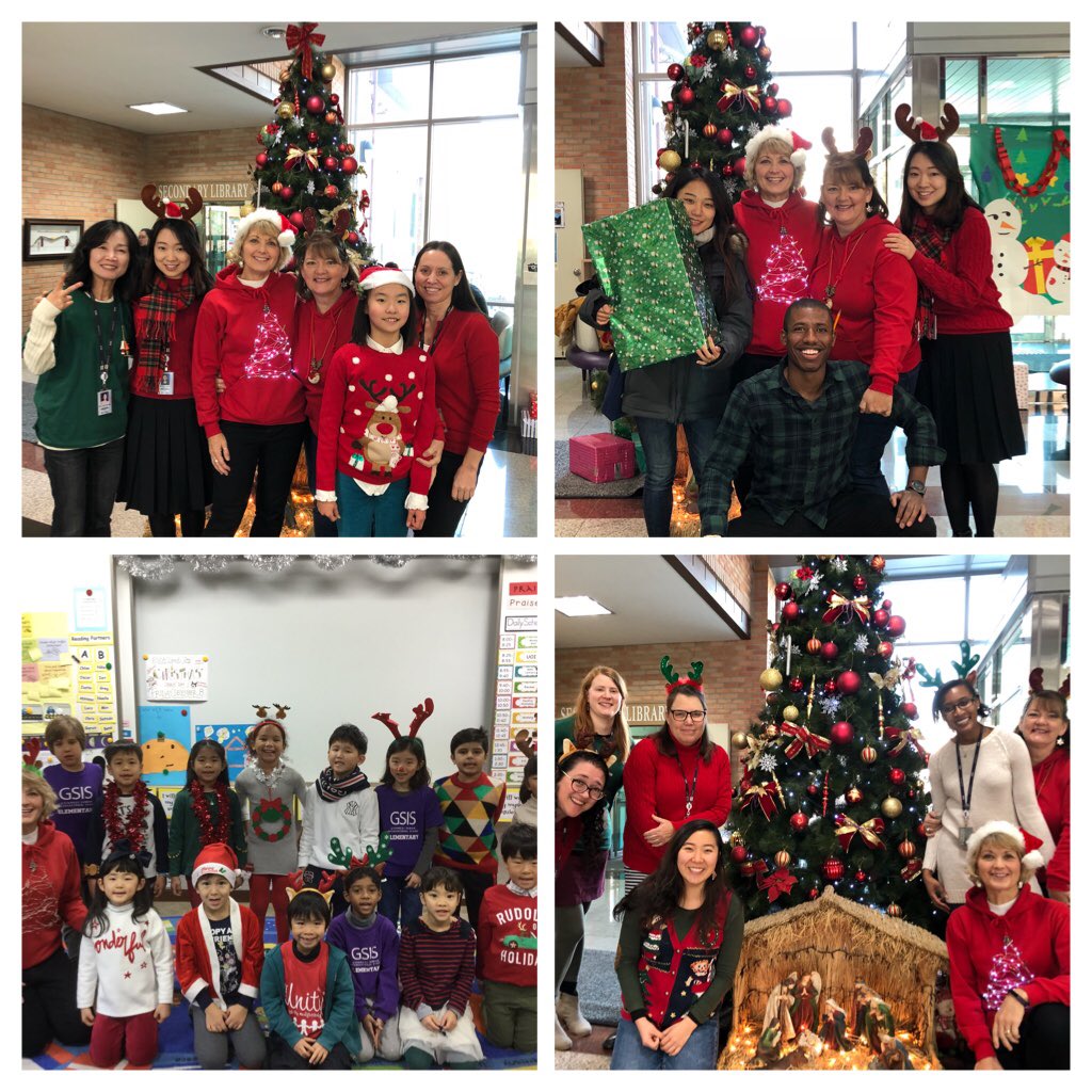 helenrader3's tweet photo. So many people to be thankful for this Christmas! #KnightROK @GSISKorea Red and green Christmas colors in the ES https://t.co/Kh17W3NHKT