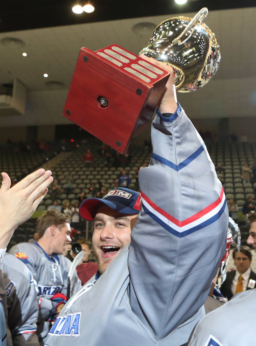 UAWildcatHockey's tweet photo. One week ago today – a night that will go down in UA Hockey history #BearDownRiseUp https://t.co/ufyM2hpcUS