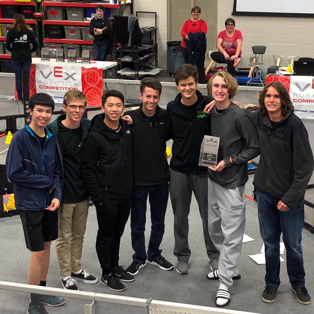 Excellent day of competition for all of Team 7110 in Greenville today. 7110A brings home the state qualifying Design Award! #VEXRobotics <a href="/CarrollSRHigh/">Carroll Senior High</a>