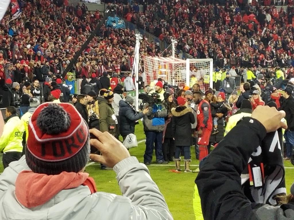Awesome team comes through with a fantastic team effort #TFCLive.  I've been luck enough  to go to the Euro Cup and World Cup and this is incredibly special!