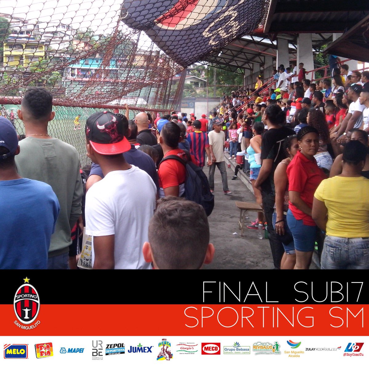 sportingsmfc's tweet photo. Lleno completo en el 28 de diciembre!!!
Nuestra afición #Rojinegra dijo presente en la final de la #LDSM apoyando a nuestra #Sub17
#SportingEsSanMiguelito https://t.co/DWYrxqlg5q