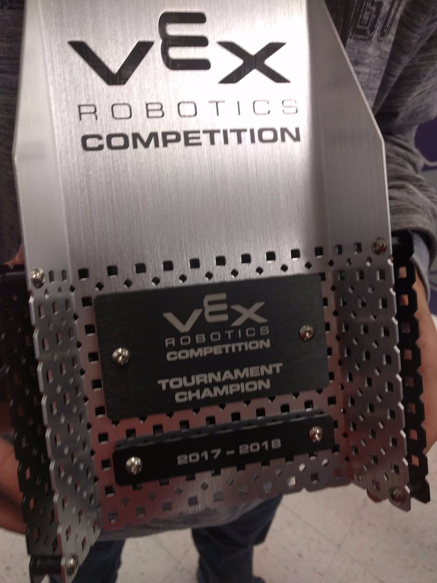 engineeringDV's tweet image. So proud of our Vex Robotics teams for taking home the tournament champions trophy at their competition today! 🏆