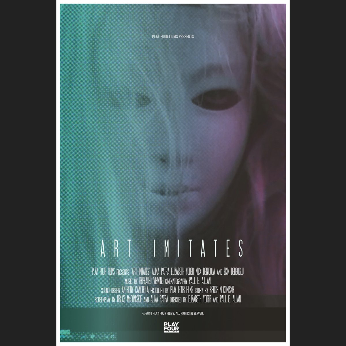 Our #shortfilm ART IMITATES. Starring <a href="/alina_patra/">Alina Patra</a> &amp; Elizabeth Yoder @iQueenEYoProduced by <a href="/PlayFourFilms/">Play Four Films</a> playfourfilms.com/artimitates/