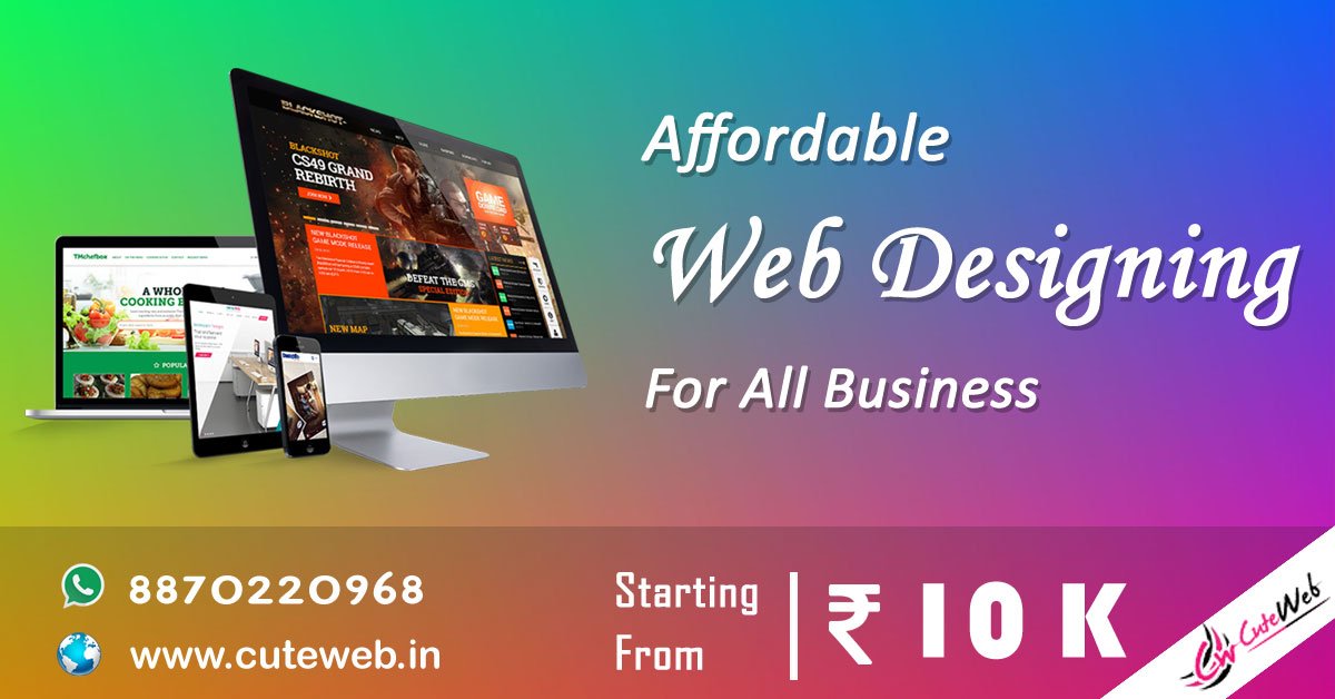 CuteWebSolution's tweet image. Affordable Web Designing For All Business. Read More cuteweb.in #cuteweb #cutewebIndia #Freelancing #BusinessPromoters