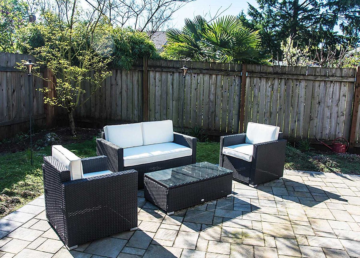 GR8ProWorkshop's tweet photo. 9% OFF #sale #save #patio #furniture #outdoor #Outsunny Outsunny Modern 4-Piece Cushioned Outdoor Rattan Wicker Sofa Sectional Patio Conversation Furniture Set https://t.co/0JbSaAB4su https://t.co/ZhIJykZKSd