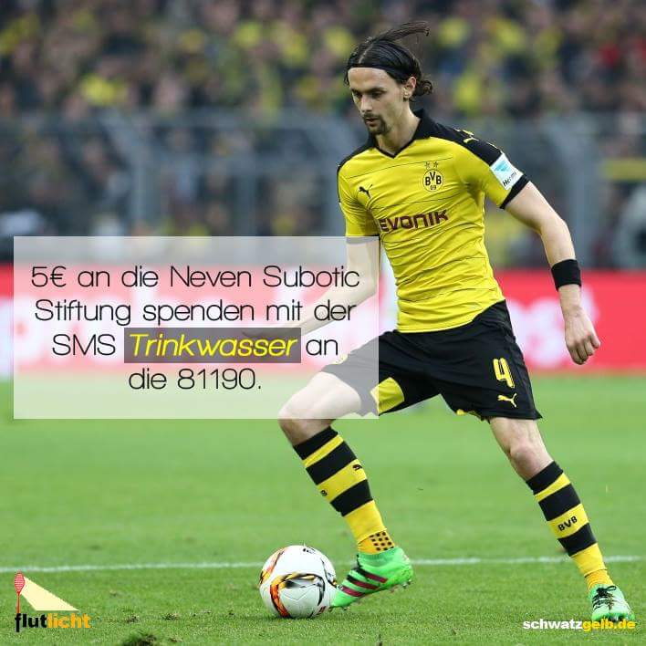Herzlichen Glückwunsch zum Geburtstag, <a href="/NSubotic4/">Neven Subotic</a>! Hiermit könnt ihr ihm eine kleine Freude machen und seine <a href="/SuboticStiftung/">NevenSuboticStiftung</a> unterstützen. Mehr Infos dazu findet ihr unter: nevensuboticstiftung.de/spenden