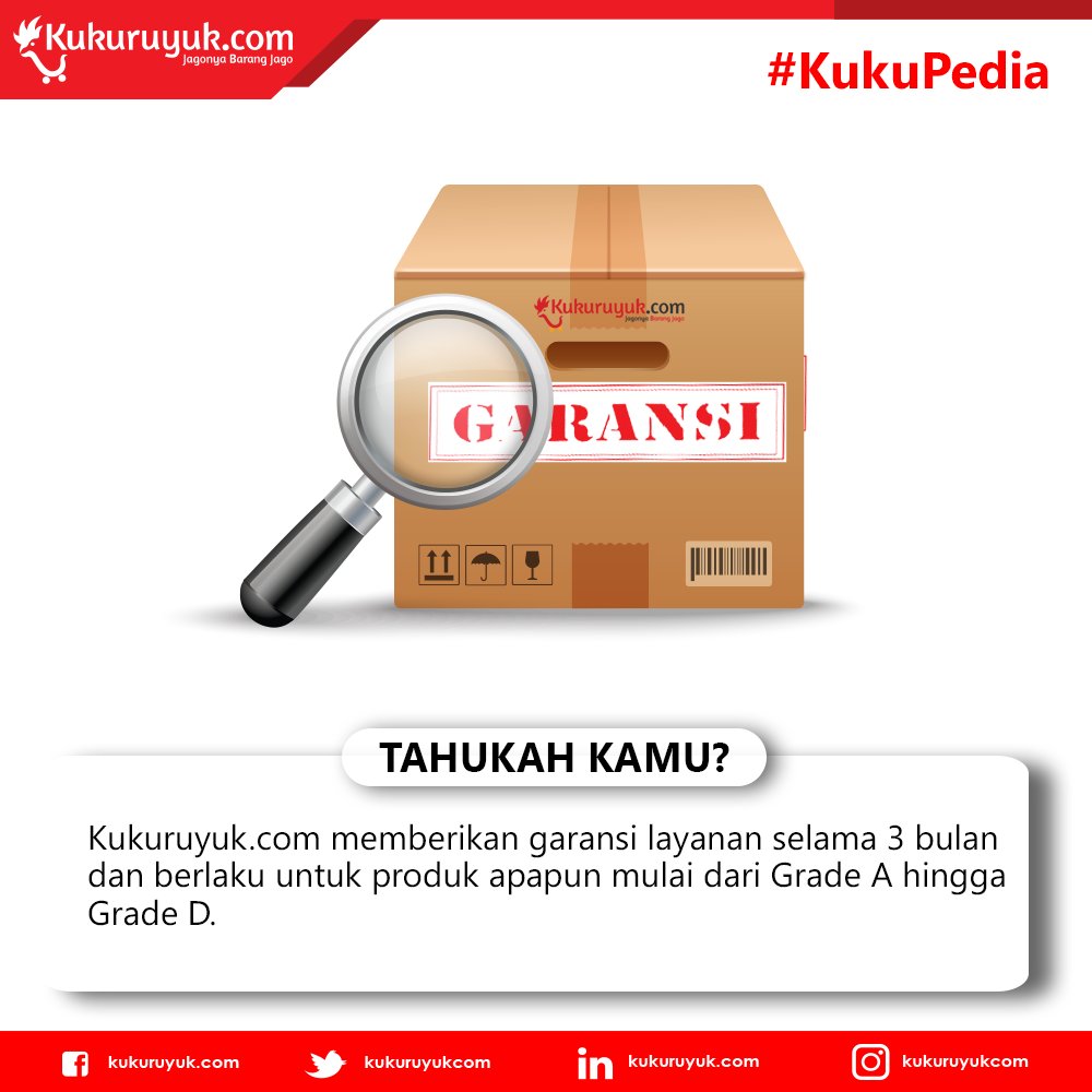 KukuruyukCom's tweet photo. Ragu belanja produk refurbish secara online?

Belanja di https://t.co/PdoXJ3RO0f kamu bisa menikmati garansi produk selama 3 bulan, lho! :)

#ProdukJago #KukuPedia https://t.co/dw56J795WU