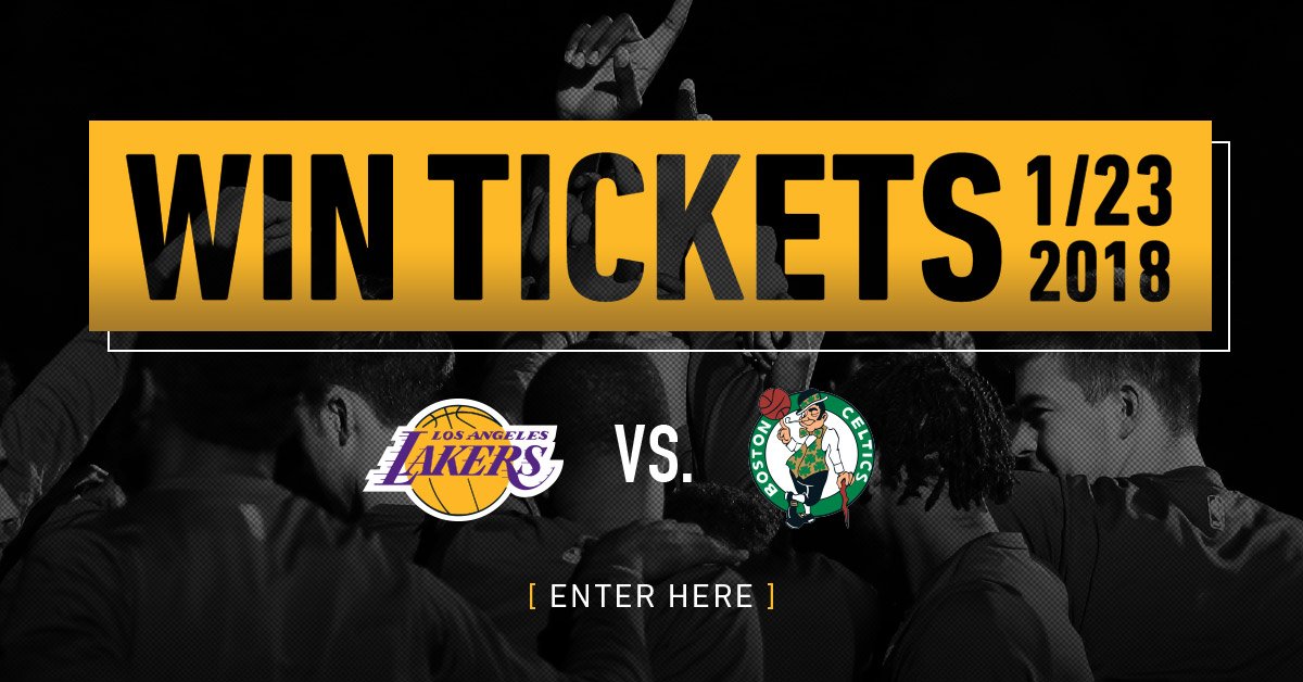 Enter for your chance to win tickets to see the Lakers take on the Celtics on January 23rd: on.nba.com/2AIMLO8 https://t.co/QgqXCZc32I