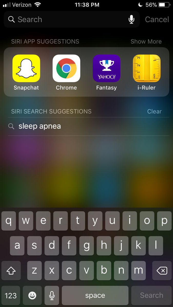 HammerheadT's tweet photo. @Apple pretty gross invasion of privacy that my phone listens to me while I sleep but maybe I should finally get diagnosed. https://t.co/abm9o12YBY