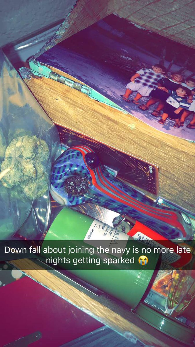 Heyimjae's tweet photo. Down fall about joining the navy... no more ganja 😭 #SplashBox https://t.co/70PuRP6chS