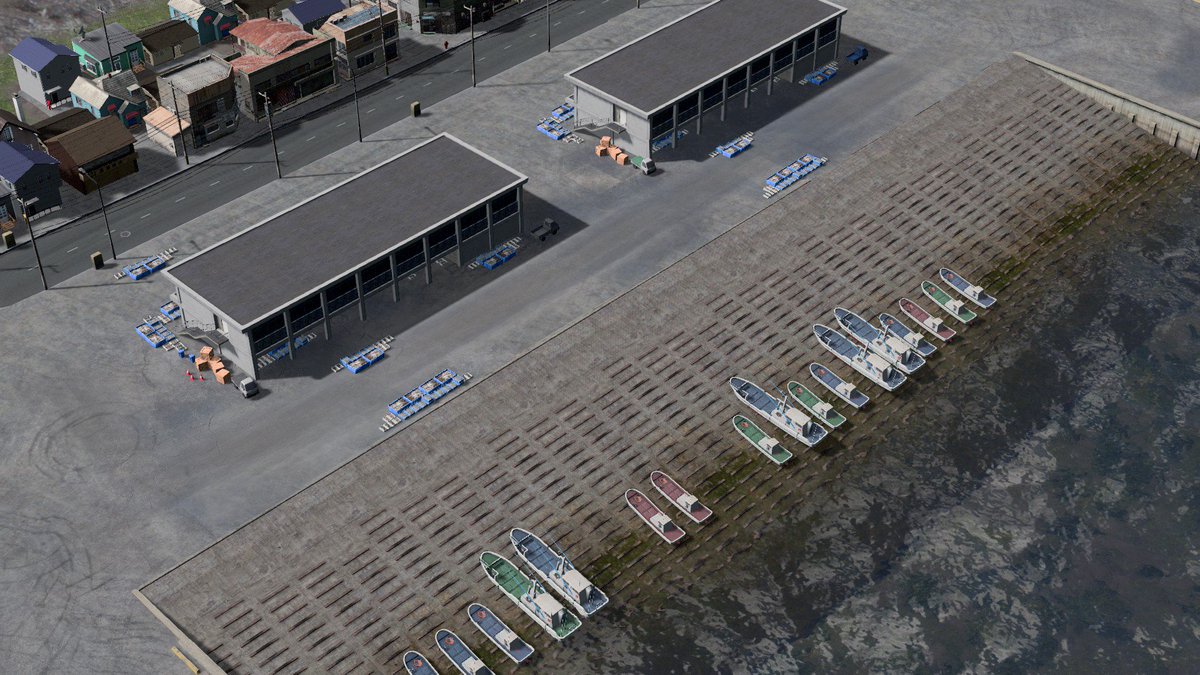 tokachi269's tweet image. 漁港公開しました steamcommunity.com/sharedfiles/fi… #CitiesSkylines