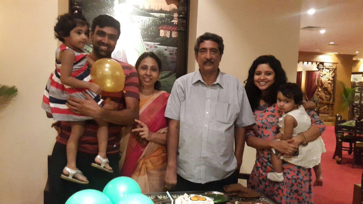 Ashwin 🇮🇳 on Twitter: &quot;One that lives with his whole family is always the richest in the world. Happy wedding day Appa and Amma. Thank you @prithinarayanan for arranging the dinner last