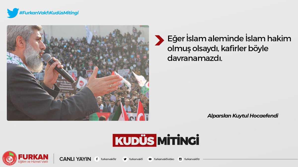 MedyaFurkan's tweet photo. Eğer İslam aleminde İslam hakim olmuş olsaydı, kafirler böyle davranamazdı.
#FurkanVakfıKudüsMitingi
Canlı Yayın:https://t.co/mrQWyzRQDv
https://t.co/7F2zjSON6U https://t.co/4AsQx7qC72