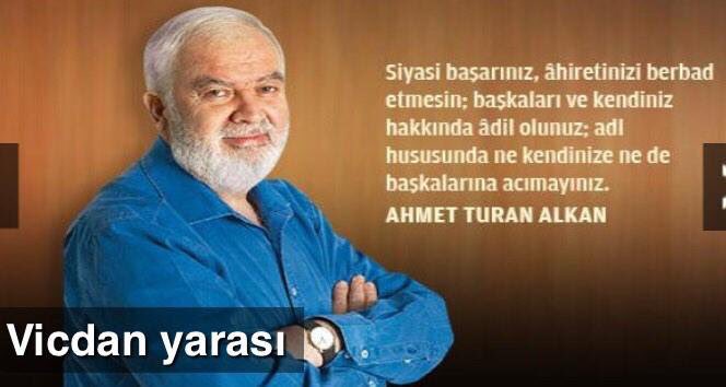 @arzuyldzz @abilir Hapse girdiği zamana kadar kendisine zulmeden muktedirlere tavsiyede bulunacak kadar olgun, dirayetli, kalem üstadı, gönül insanı Ahmet Turan Alkan. Böyle bir insanın içeride olduğu ülkenin hapishaneleri kesinlikle dışarıdan daha güvenli demektir.