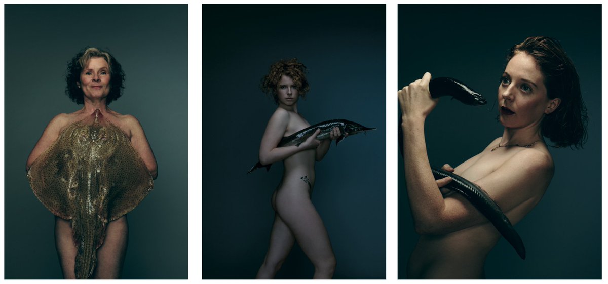 Stars including Jessie Buckley and Imelda Staunton strip naked to pose with...