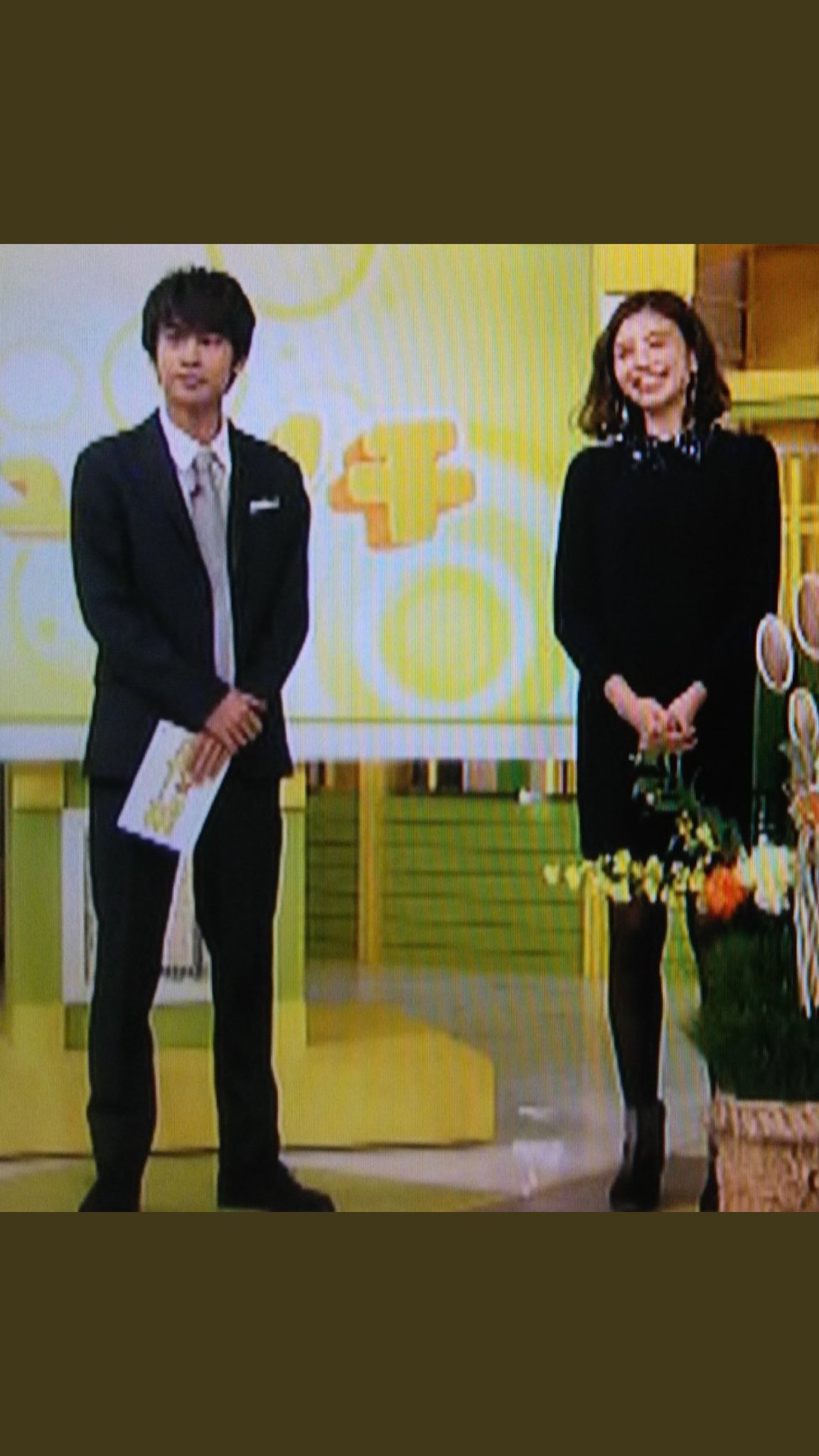 ともとも on X: shu1tv 中丸雄一 片瀬那奈さんとゆっちの並びがスマートでスタイル良くて素敵すぎる✨✨✨  t.coLYzslNs5li  X