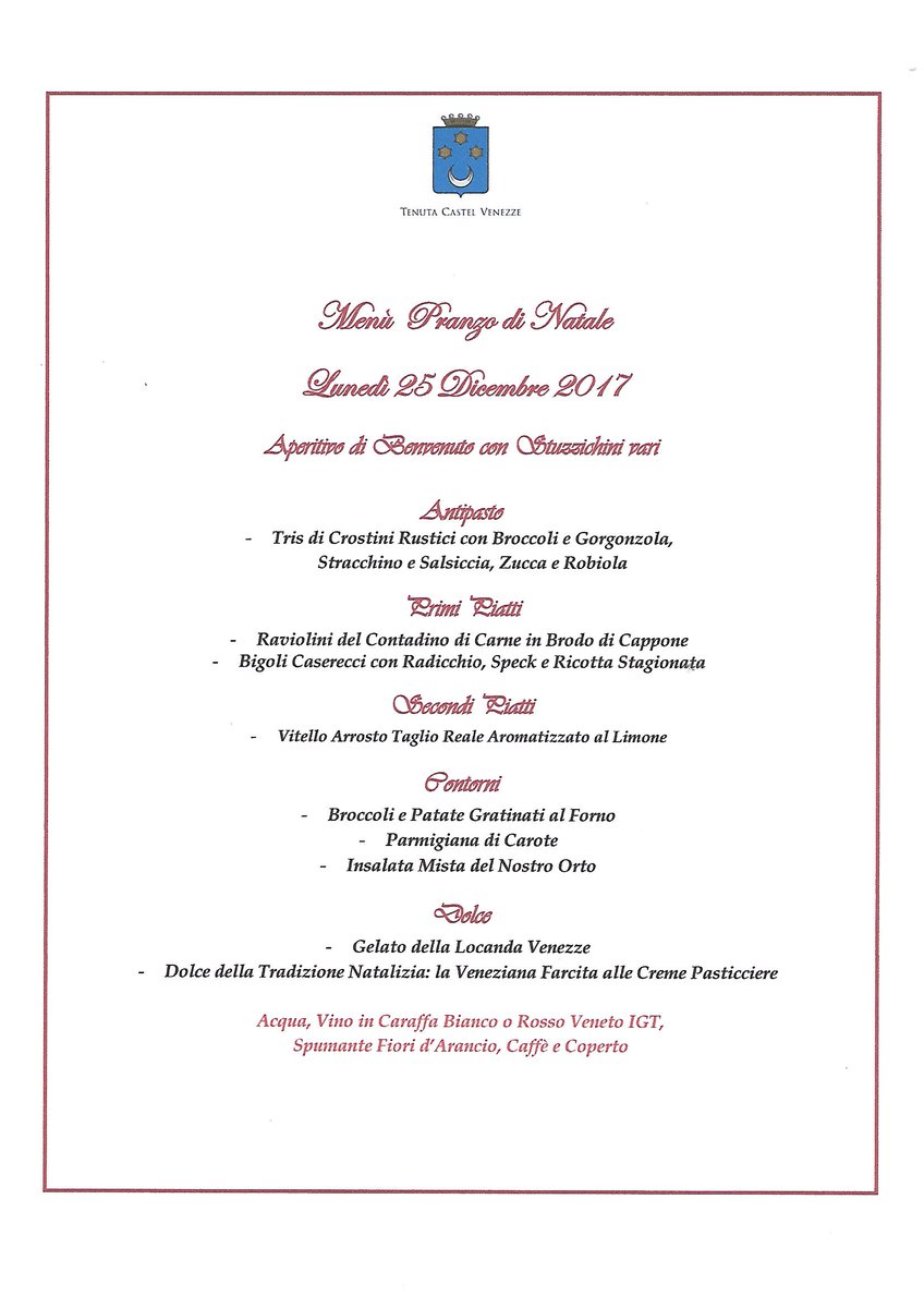 Menu Di Natale Veneto.
