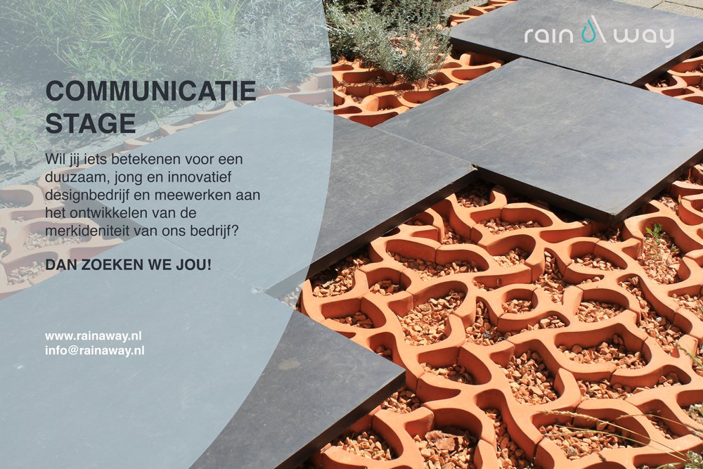 Rainaway_nl's tweet photo. We zoeken een enthousiaste stagiair(e) met een duurzaam hart! Voel jij je geroepen? Je hebt nog een maar week om te reageren op onze vacature: https://t.co/Iy6dCwTeJ8 https://t.co/ZqNWEciasc