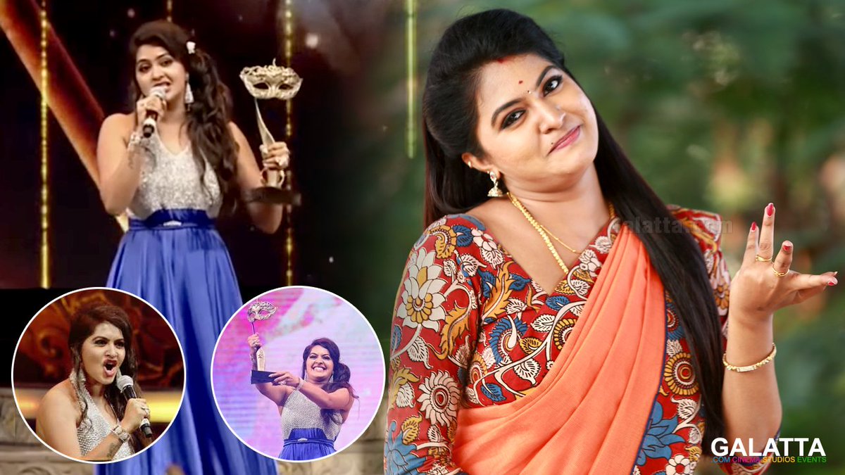 galattadotcom's tweet photo. Yenda andha award vangunomnu thona vechutanga | #Vijay Awards | #Rachitha @RachithaDinesh #SaravananMeenatchi #RachithaDinesh  

Video: https://t.co/cr6LXIRDj1 https://t.co/ZkkvxMqeGq
