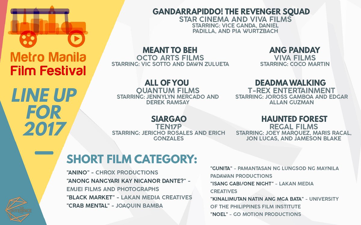 TheInterfacePH's tweet photo. Get to know the official entries to the #MMFF2017 and short film category https://t.co/yuYq7row4C