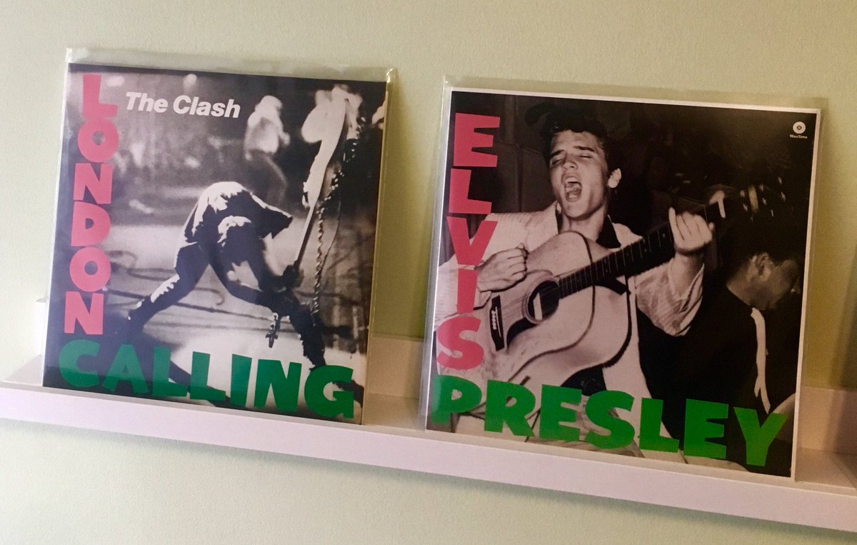 Did you know? :) Both #covers next to each other make them even better! ... However I prefer the left one in terms of music ;) #FunFact #ElvisPresley #TheClash #vinyl