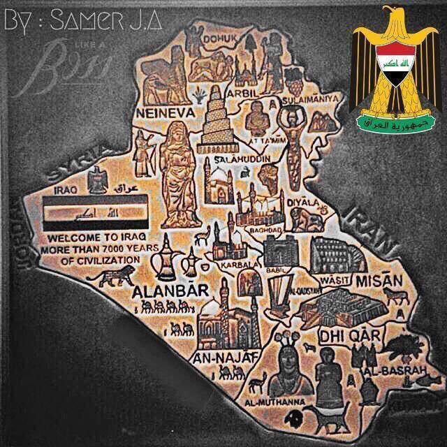 alzahra_25's tweet photo. #العراق_تحرر_بالكامل 
عمر هذا الدولة سبعة الالف سنة...تعرض العراق لمايزيد عن الف احتلال ....مئات المرات حكم من حاكم ظالم  وطاغي ولم ينكسر قامت على ارضه ملايين الثورات...صمود العراق  بوجهه كل هذه التحديات هو نصر✌🏻 غبي من ظن ان العراق يسقط او ينكسر.كنا على يقين من النصر .. https://t.co/Stz1TjOfzL