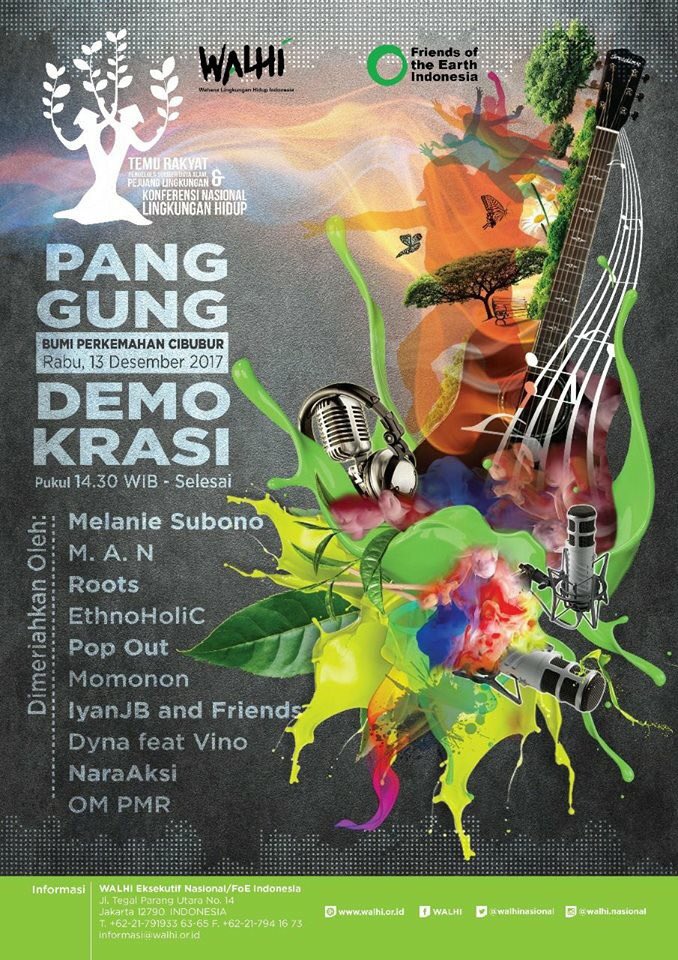 Panggung Demokrasi
yang akan meriahkan acara #TemuRakyat
banyak pekerja seni dan Musisi yg terlibat.

Kuy! Save the date!

11-13 Desember 2017.
Di Buperta Cibubur, Jakarta Timur.

#TemuRakyat #PulihkanIndonesia
#AdildanLestari #PopOut
#PopOutmusic #PopOutErs #WalhiNasional