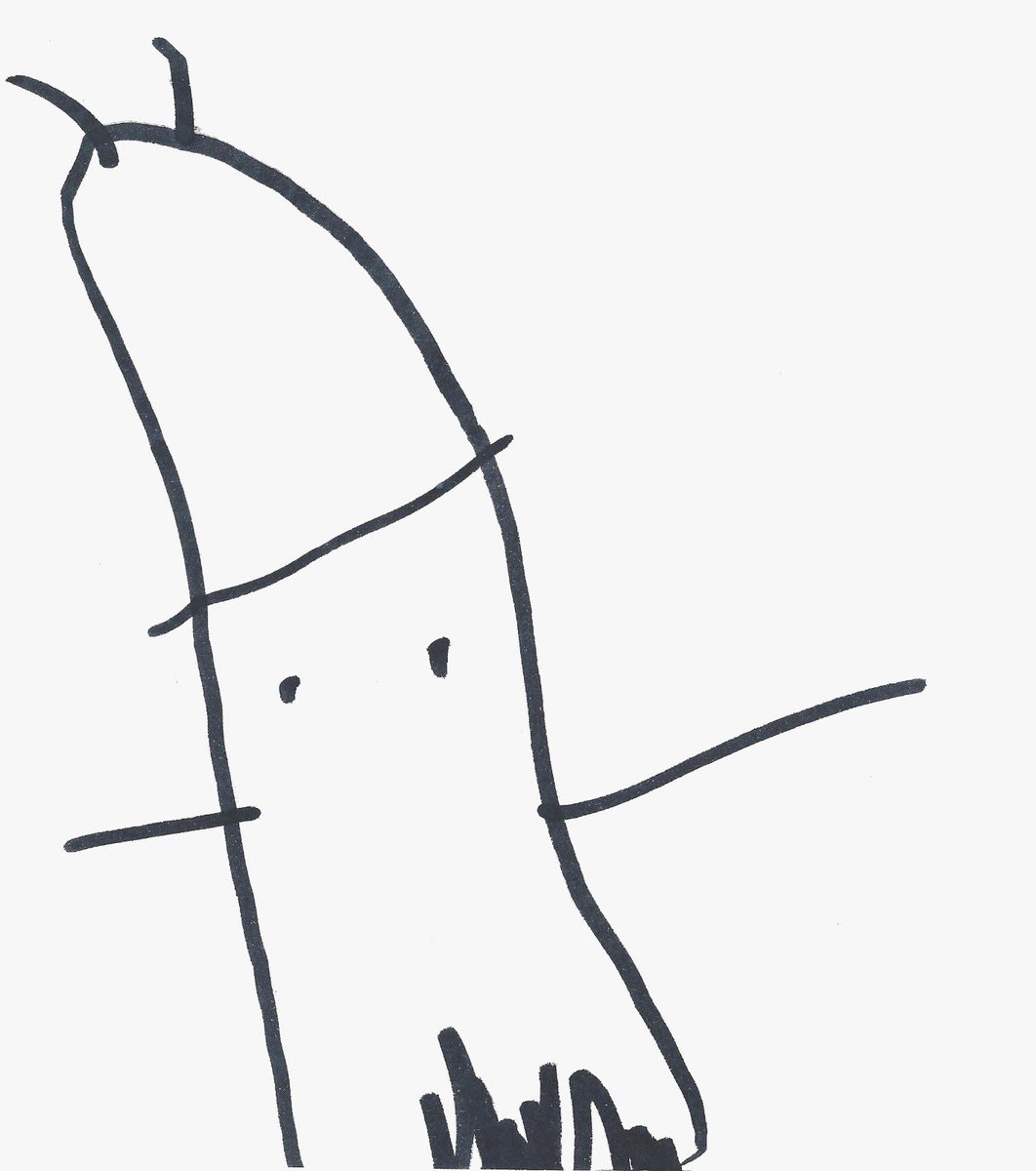 Have your kids ever drawn something that has you laughing so much you cry? My 3 year old drew this picture of Daddy 😂 #kids #drawing #laugh