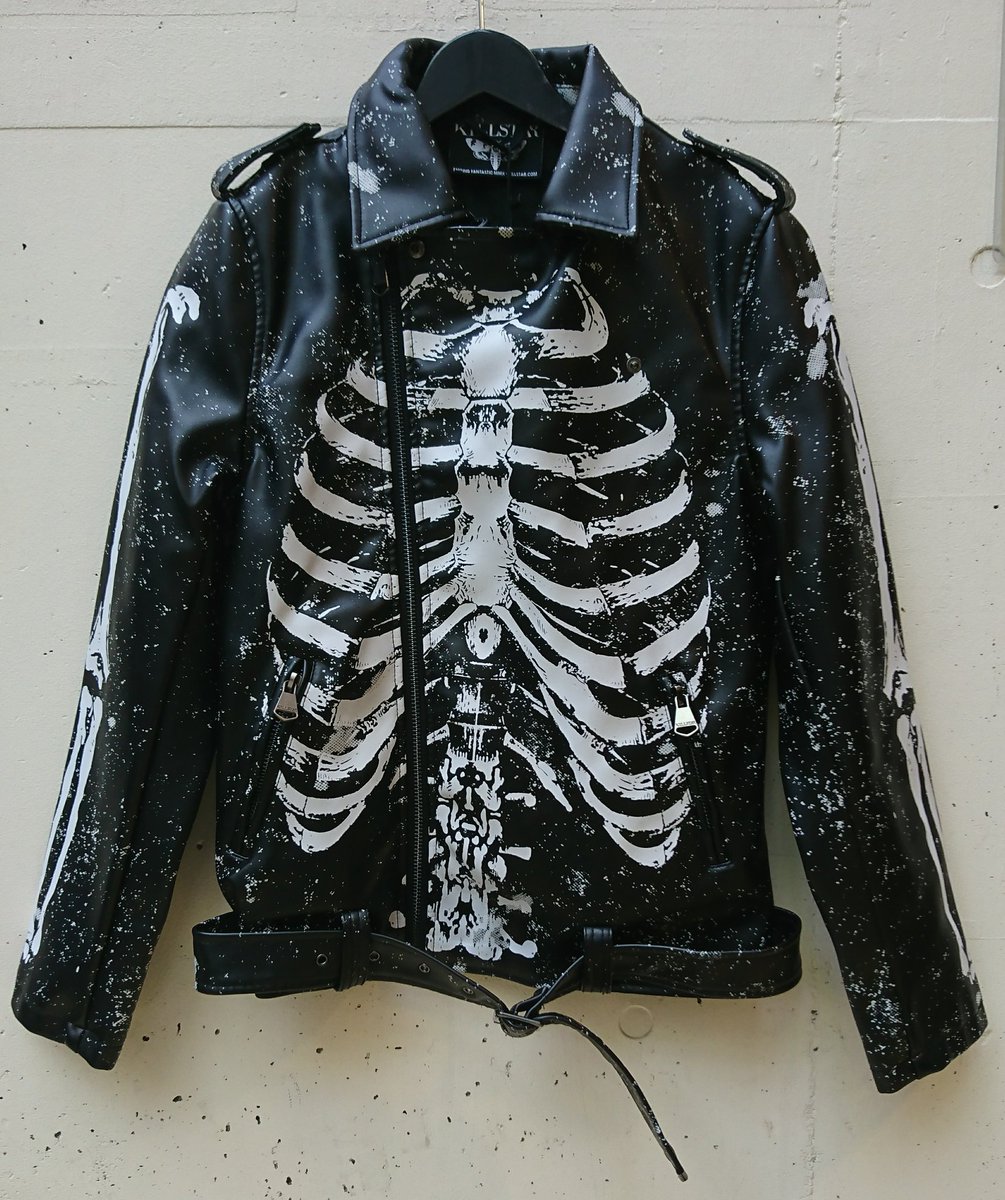 新入荷】 ｢KILLSTAR｣ ・骨プリントライダースジャケット￥23､000(税抜
