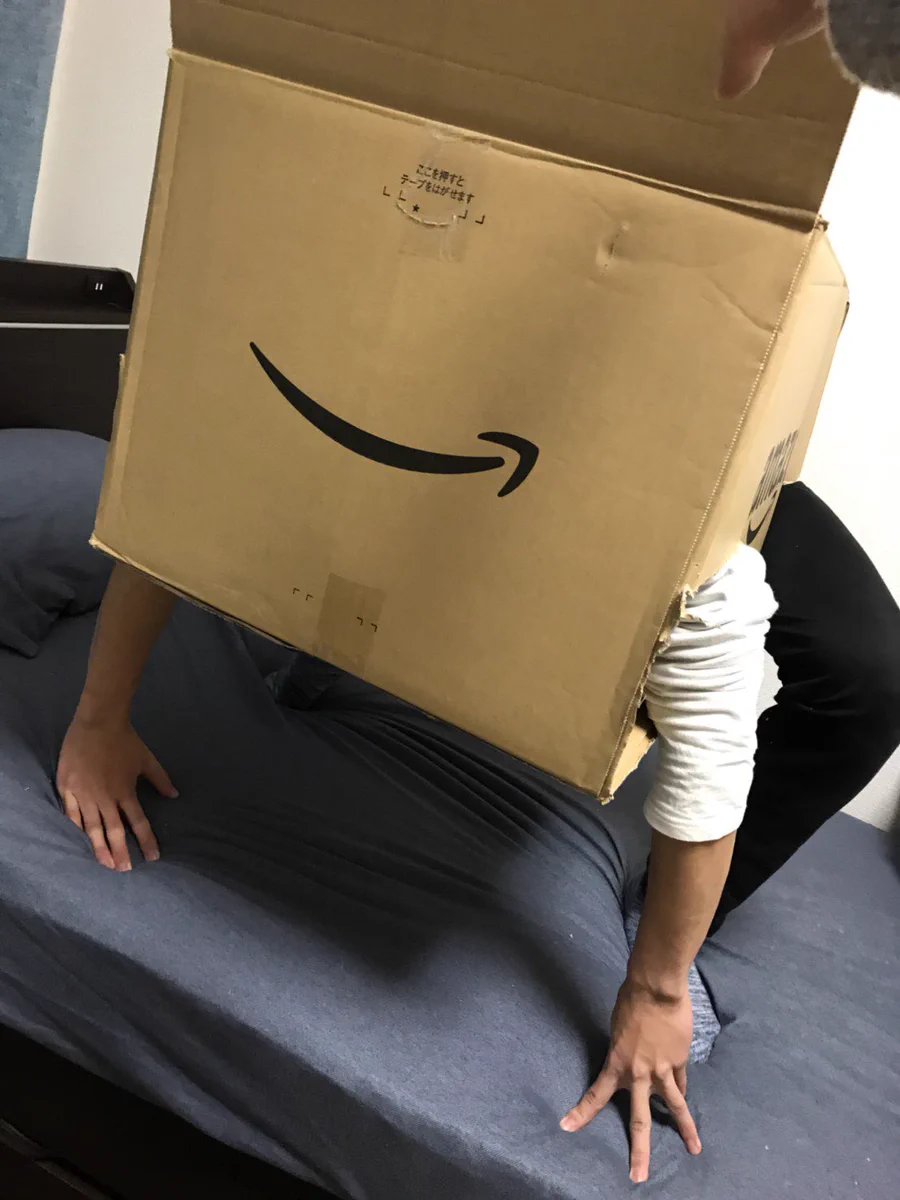 ダンボールのサイズがちょうど良すぎるww入ろうと思った人もすごいけどww