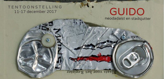 Tentoonstelling GUIDO, alles is verbeelding van 12 - 17 december Galerie Waterbolk, Schoutenstraat 10 in Utrecht, werk van de Utrechtse neodadaïst en stadsjutter Guido van den Heuvel #kunst #dada
