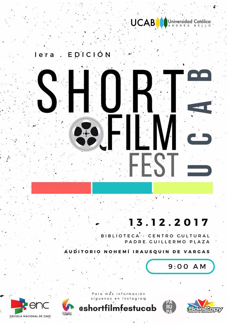 Los #CortosVenezolanos producidos por estudiantes de <a href="/lacatolica/">UCAB</a> serán exhibidos en el #ShorFilmFestUCAB en #Ccs #13Dic 9am > #EntradaLibre previo registro, envía un DM con tus datos al IG @shorfilmfestucab