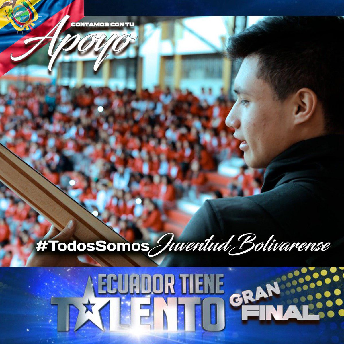 RevolucionSip's tweet photo. Solo depende de nosotros que #JuventudBolivarense cumpla su sueño y ganen la gran final de #ETT6. https://t.co/UIxSETlFkg