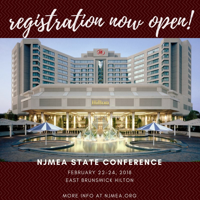 Join us from February 22-24 for the <a href="/NJMEA/">New Jersey Music Educators Association</a> State Conference! For more info, visit njmea.org/conferences/co….
