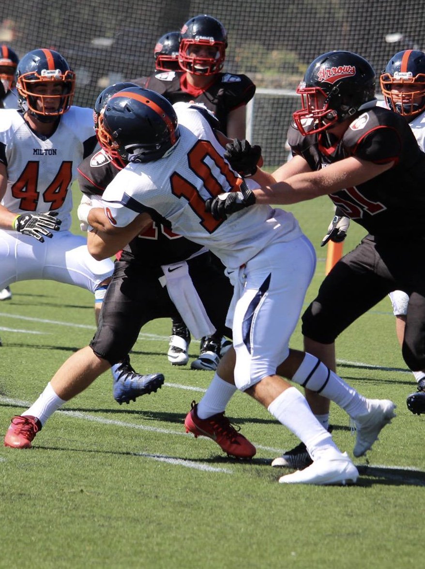 MA_Fball's tweet photo. John Minicus DE/TE - All-ISL, All-NEPSAC, D1 Mutli-Sport athlete.  Relentless pursuit of the football and top receiver.  https://t.co/pmGhvgP16v https://t.co/fslwhNbm4z