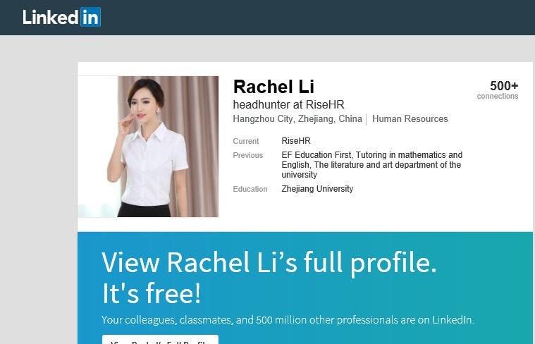 Image result for Rachel Li“RiseHR”
