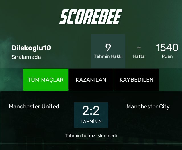 dilekoglu10's tweet image. Bekliyorum #ScoreBee