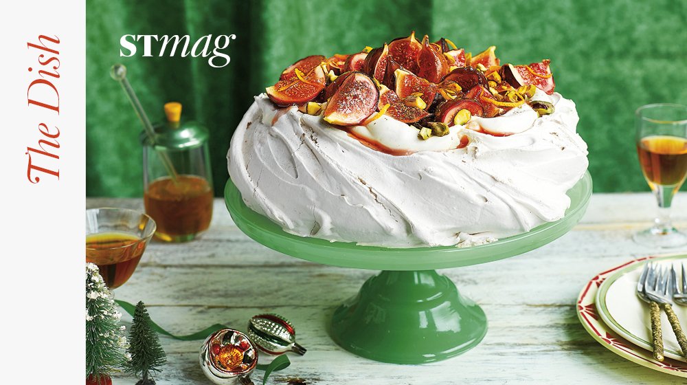 SundayTimesFood's tweet photo. .@CandiceBrown’s Christmas pavlova is topped with honey, figs and pistachios https://t.co/6O8ySuFIAU https://t.co/wyRMzyk8Nj