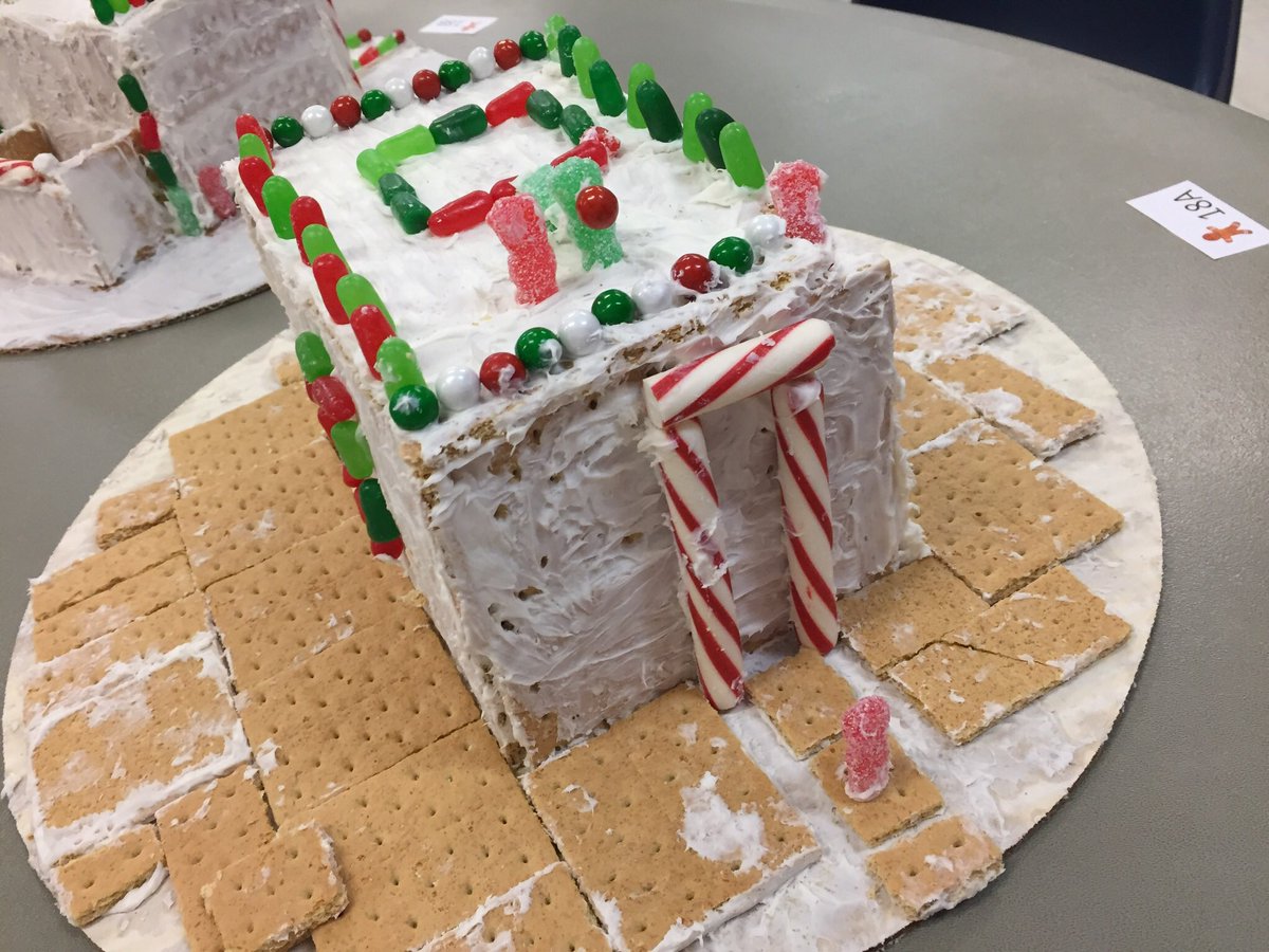 _Miss_Smith_16's tweet photo. Gingerbread House Contest 2017 #HApride @Hoffman_Academy https://t.co/hgw1W31T8K