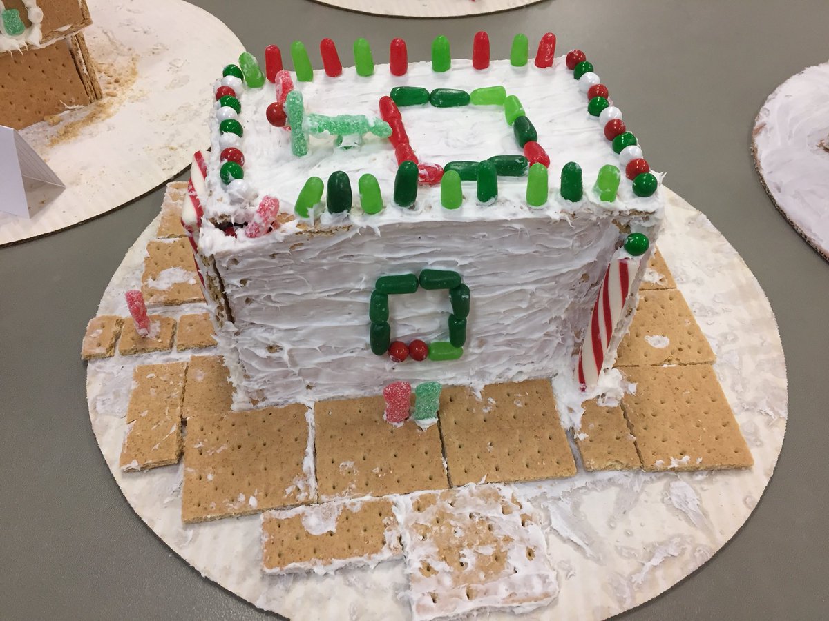 _Miss_Smith_16's tweet photo. Gingerbread House Contest 2017 #HApride @Hoffman_Academy https://t.co/hgw1W31T8K