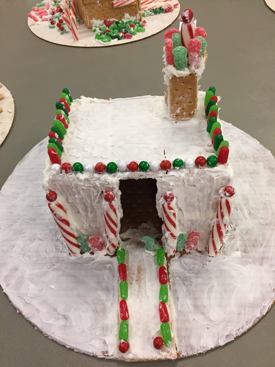 _Miss_Smith_16's tweet photo. Gingerbread House Contest 2017 #HApride @Hoffman_Academy https://t.co/hgw1W31T8K