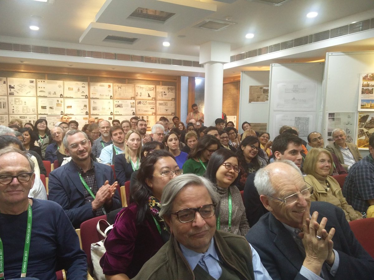 TheBBJournal's tweet photo. #Madrid #Delhi #Document launched by #Icomos president Gustavo Araoz @isc20_c #NSC20C Symposium #20c #heritage of #SouthAsia, with #MahendraRaj as special guest @INTACHIndia #icomosGA2017 #NewDelhi #India https://t.co/M41omJgITW