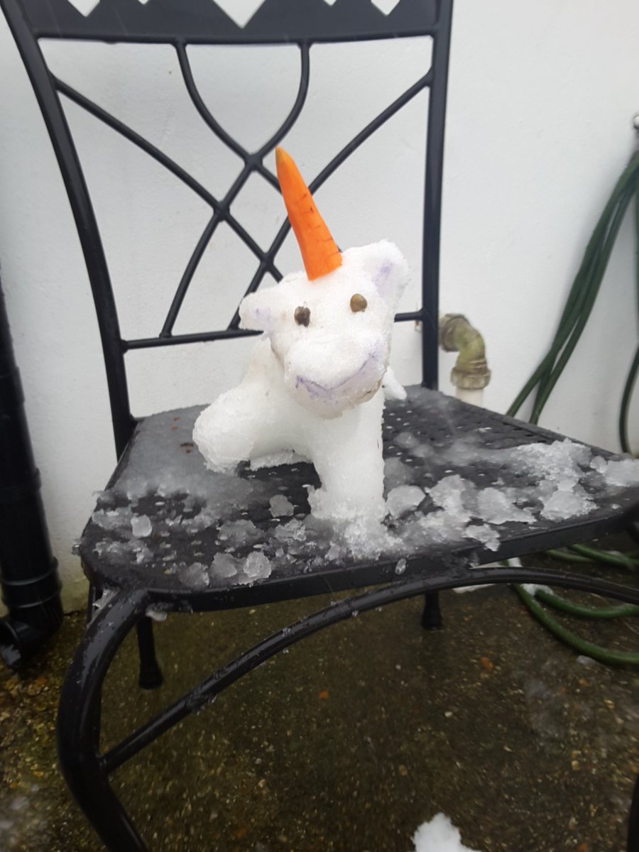 Runtymouse's tweet image. Snowicorn!!!