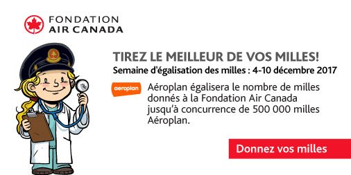 starlightquebec's tweet photo. Vous avez des milles @Aeroplan en trop? Pourquoi ne pas les donner à la Fondation @AirCanada? Ceux-ci aideront plus d'enfants en région à obtenir des soins médicaux spécialisés situés dans de plus grands centres #programmedetransporthospitalier #PTH2017 https://t.co/hWcBXTeqbG