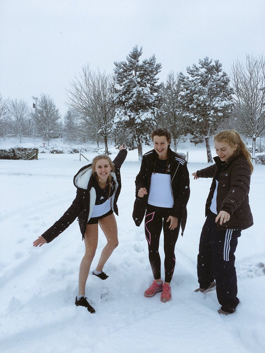Durhamunihc's tweet photo. A snowy stop over on the way home from Wales https://t.co/JQYmmHol1q