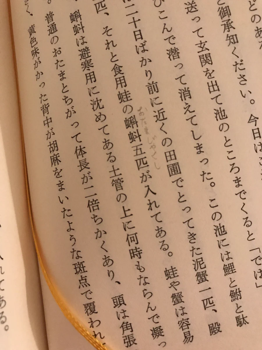 「蝌蚪」って読める？古本を買ったら振り仮名が書き込んであって感謝ｗｗｗ