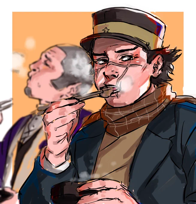 #ゴールデンカムイ版深夜の真剣お絵描き60分一本勝負
お題【ヒンナヒンナ】 