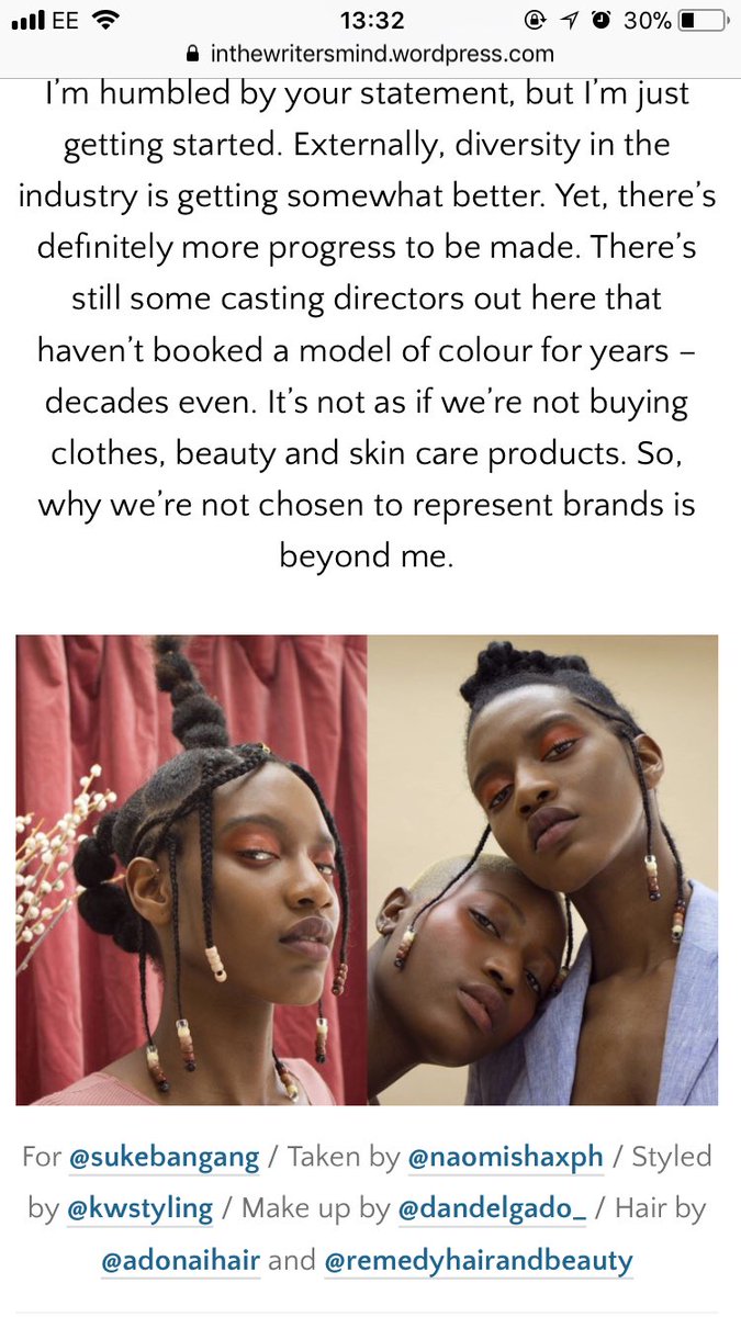 *NEW INTERVIEW* 

Linden Staub’s own @KianaLDN talks getting signed, #diversity, graduating from <a href="/KingsCollegeLon/">King's College London</a>, being featured in <a href="/i_D/">i-D</a>, her inspiration <a href="/NaomiCampbell/">Naomi Campbell</a> &amp; more! 

Available here: inthewritersmind.wordpress.com/2017/12/10/kin…