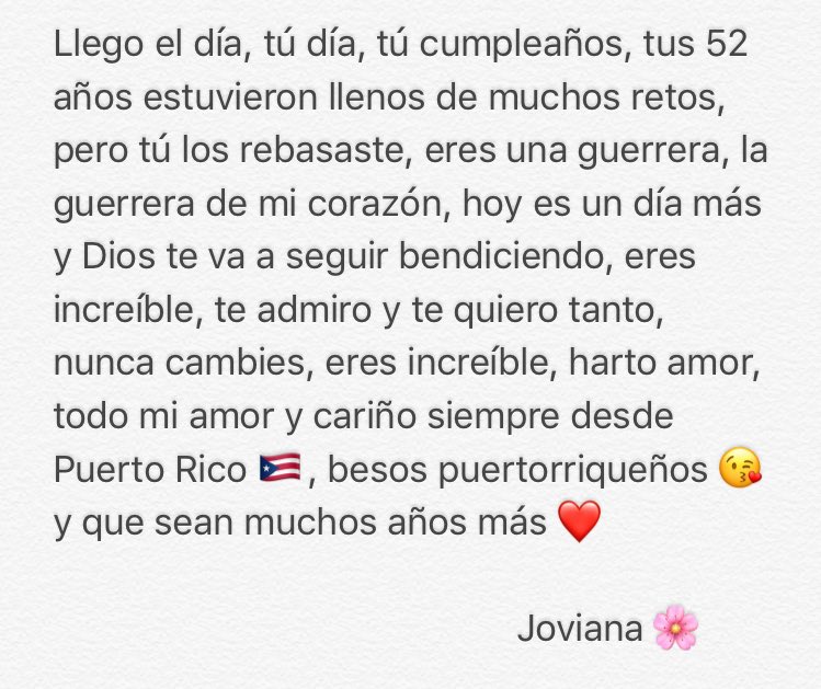 Feliz cumpleaños a la guerrera de mi corazón <a href="/EdithGonzalezMx/">Edith Gonzalez</a> te deseo lo mejor hoy y siempre, te adoro ❤️ @_joviana