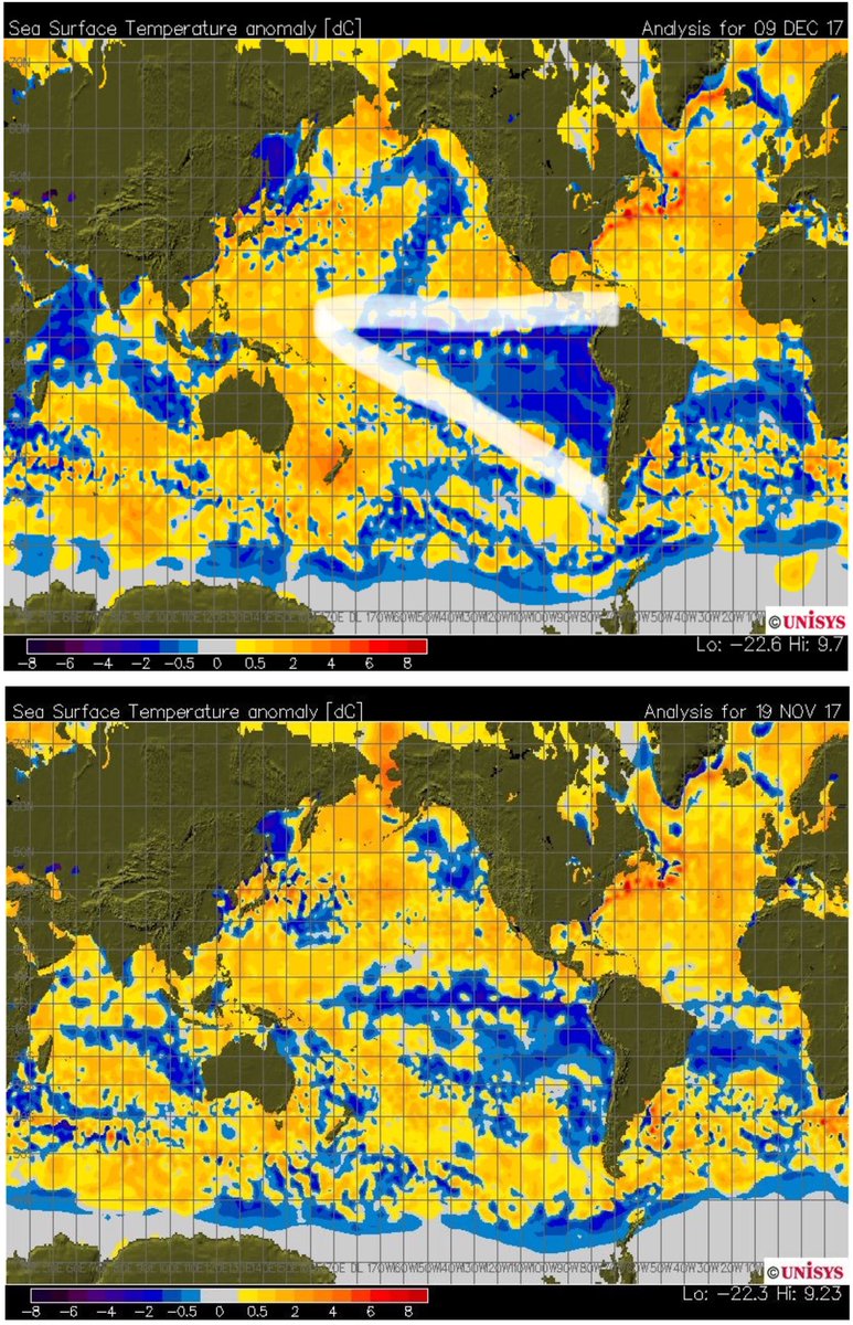 ClimateRealists's tweet photo. Did I say look at the size of La Niña.... well I meant... LOOK AT SIZE OF LA NIÑA... it looks as if it’s bigger then South America... https://t.co/0oisysx5iJ